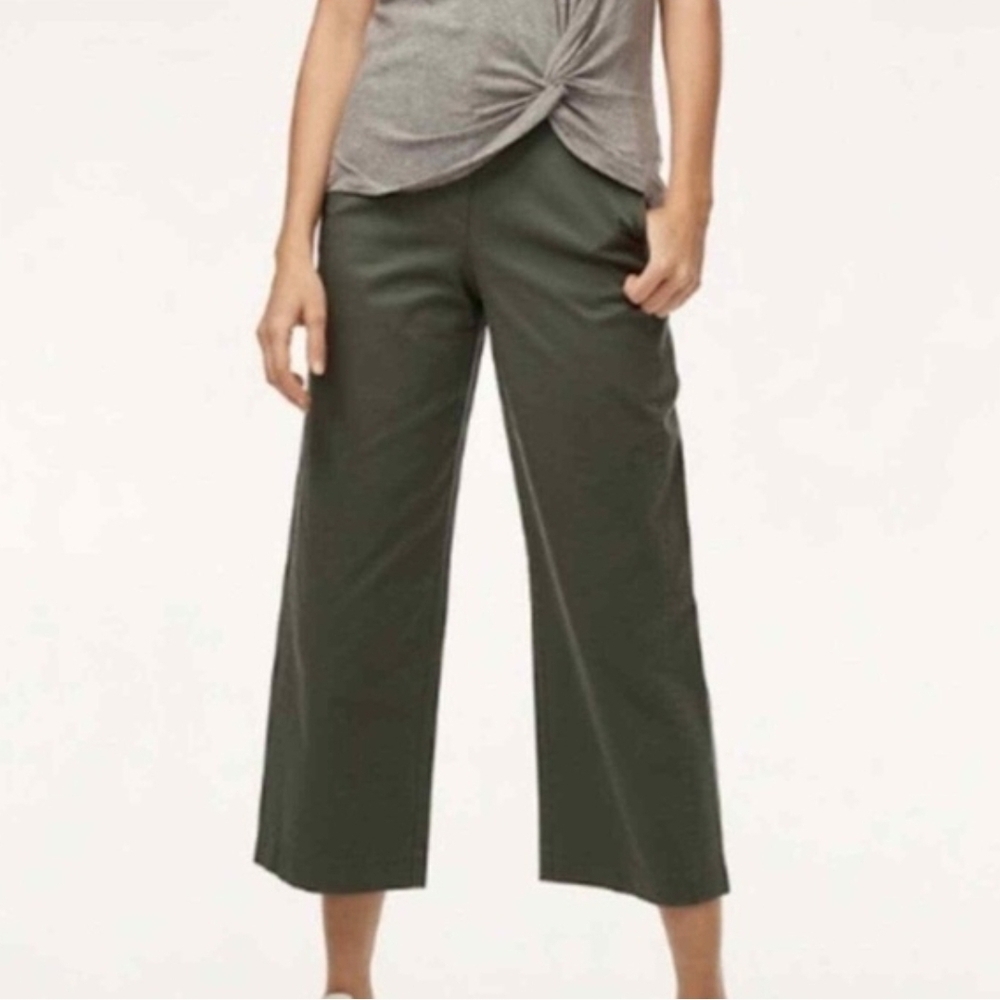 Aritzia The Group by Babaton Green Walsh Cropped Wide Leg Pants Size 2